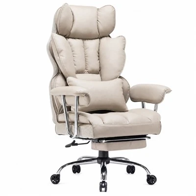 Ergonomické polohovateľné kancelárske kreslo s opierkou nôh